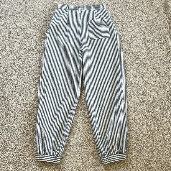 ZARA Seersucker Cropped Balloon Pants Size XS - Picture 11 of 15